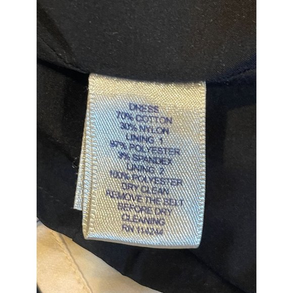 Eliza J Womens Lace Sheath Dress EJ2M2743 Back V Round Neck Black Cream Size 10 - Picture 10 of 11